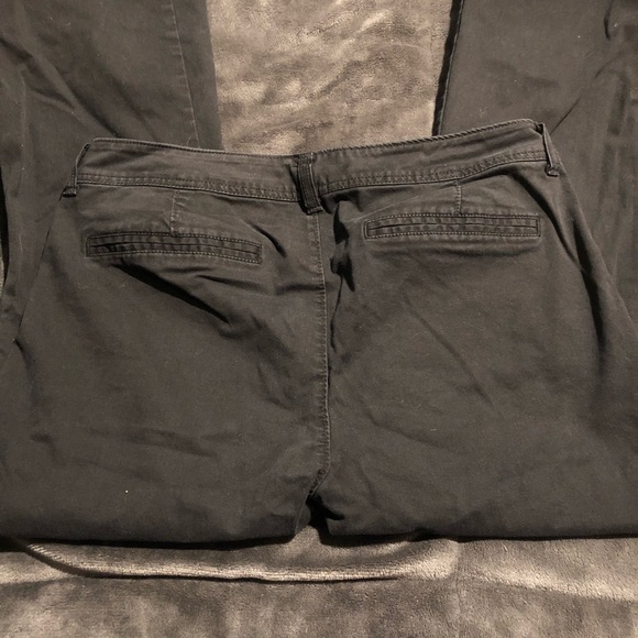 SET OF TWO! Old Navy Black Khakis - Picture 6 of 8